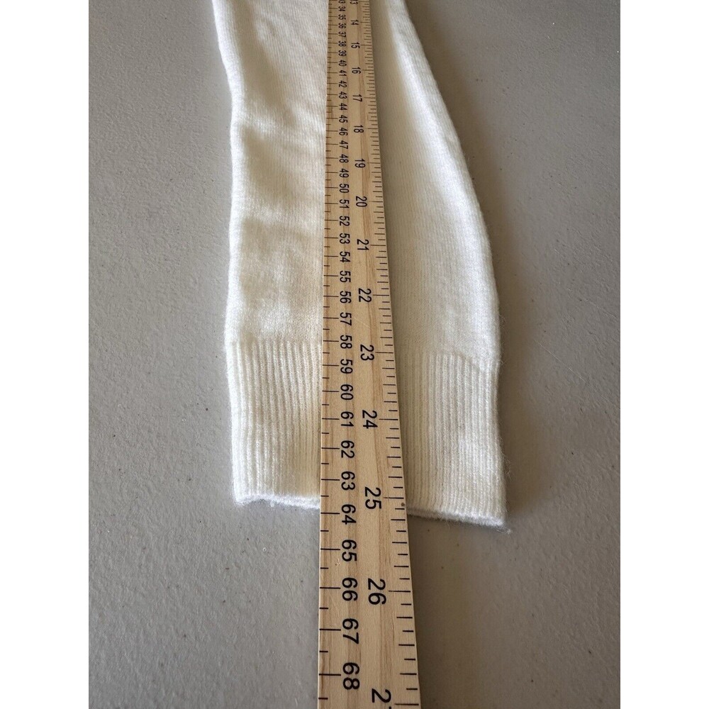 U.S. POLO ASSN. Sweater Jewel Neckline Embellish White Long Sleeve Women's Small - Picture 12 of 13